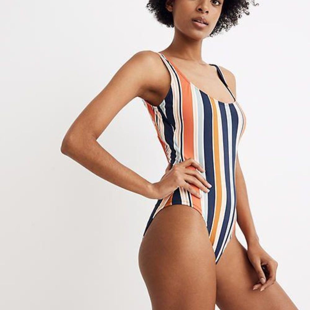 Madewell Second Wave Tank One-Piece Swimsuit NEW